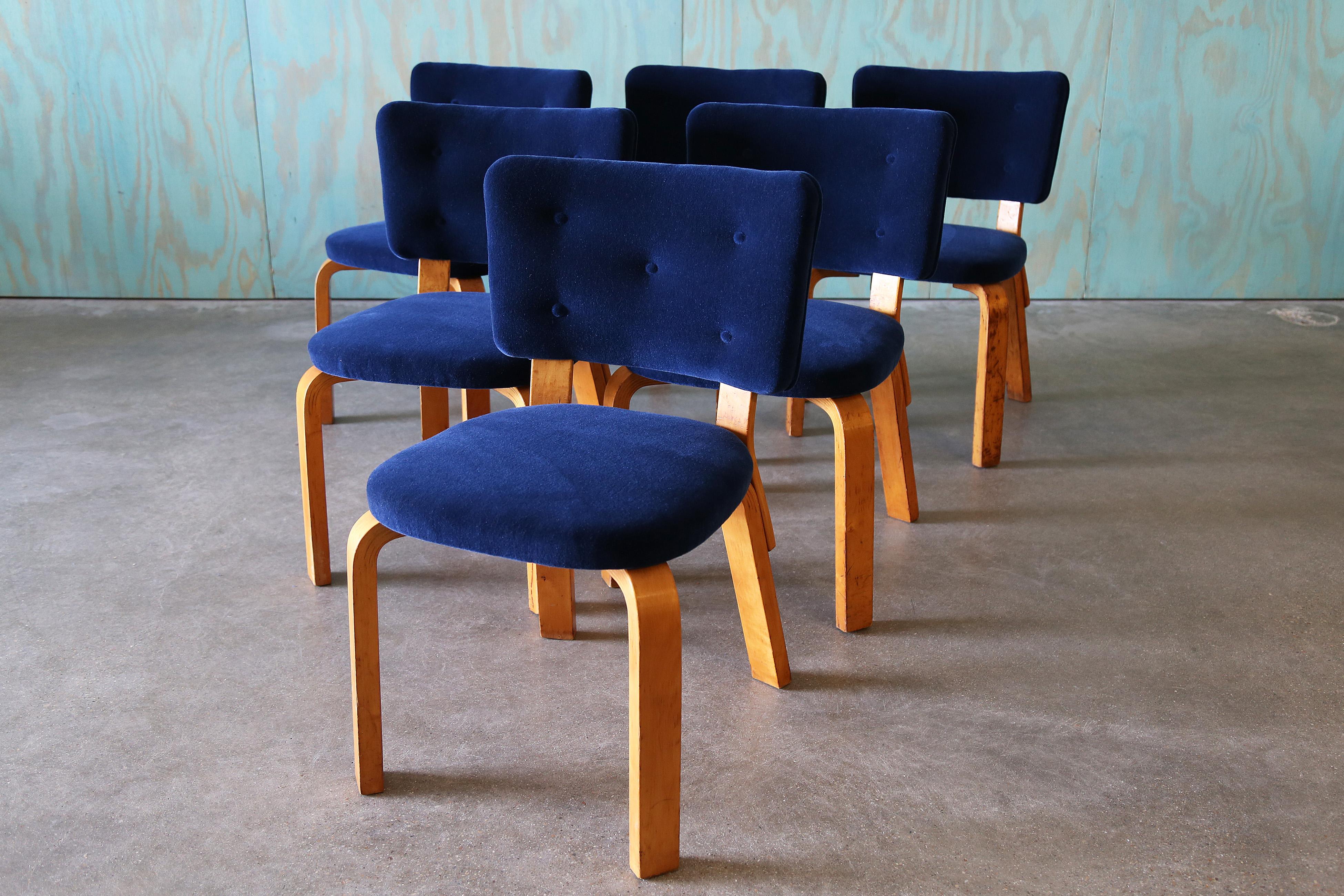 1ª Edición Juego de 6 sillas Alvar Aalto para FinSven Model 62, 1934 Finlandés en venta