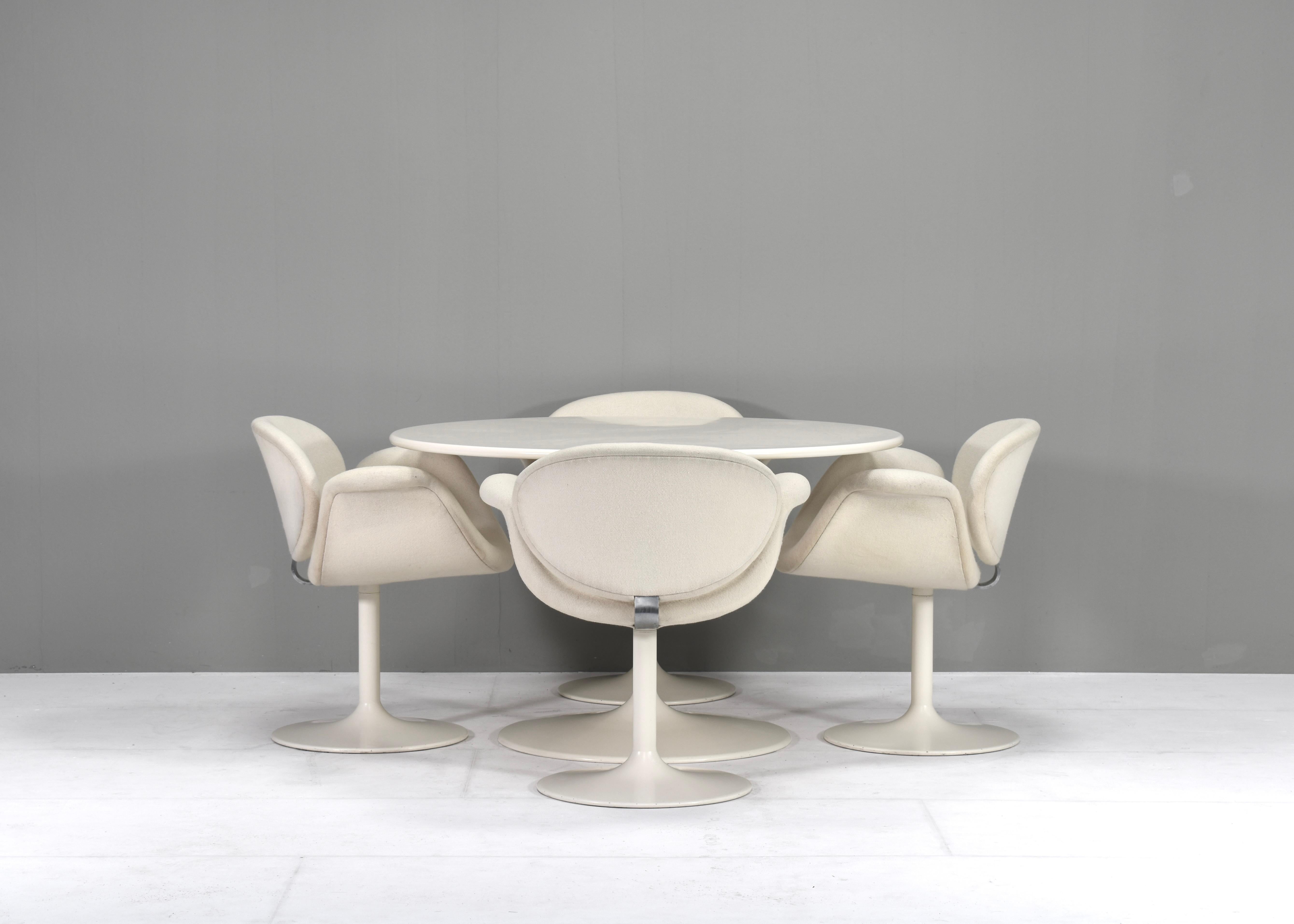 Mid-Century Modern 1st Edition 'Tulip' Dining Set by Pierre Paulin for Artifort, Netherlands, 1965 For Sale