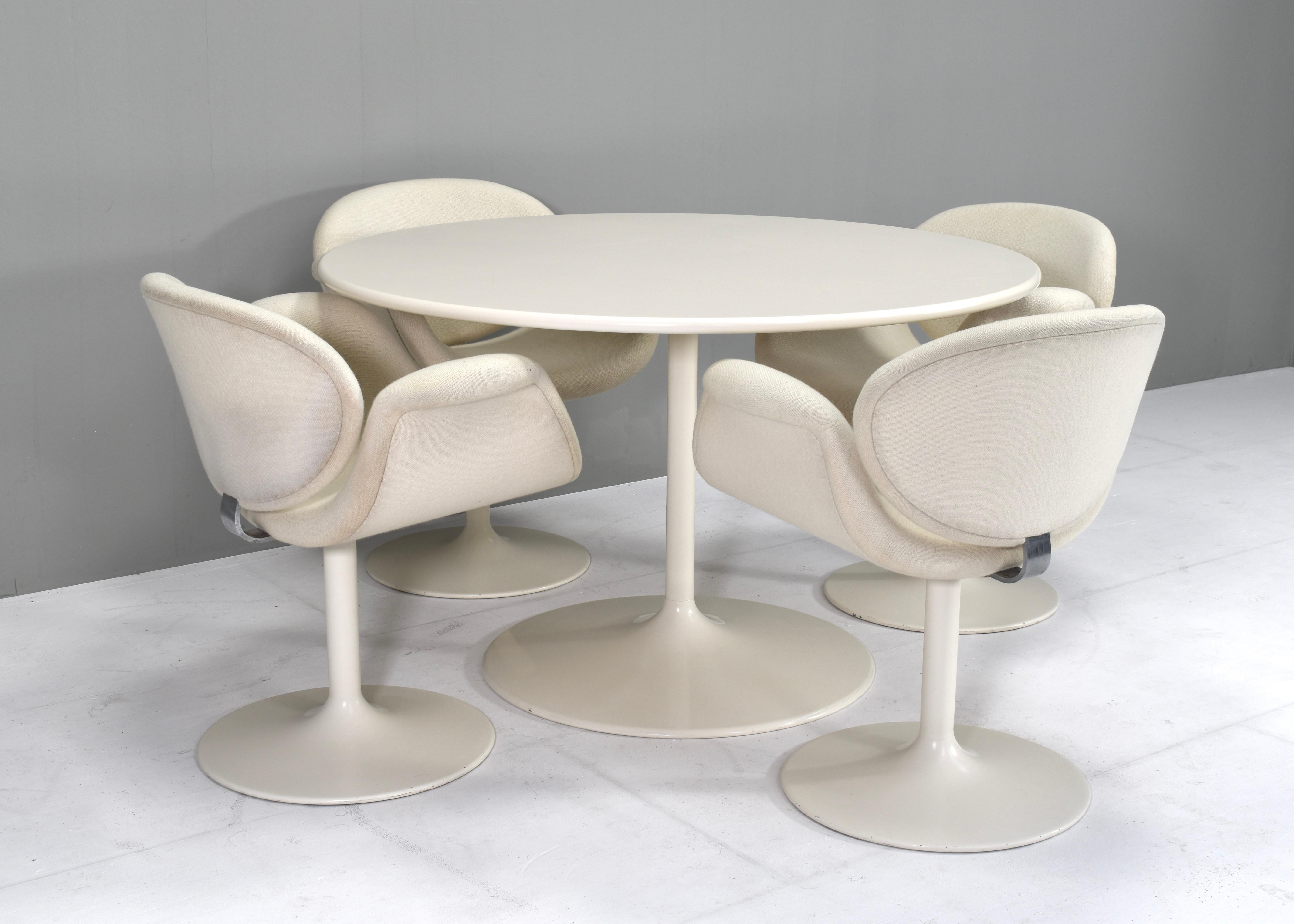 Dutch 1st Edition 'Tulip' Dining Set by Pierre Paulin for Artifort, Netherlands, 1965 For Sale