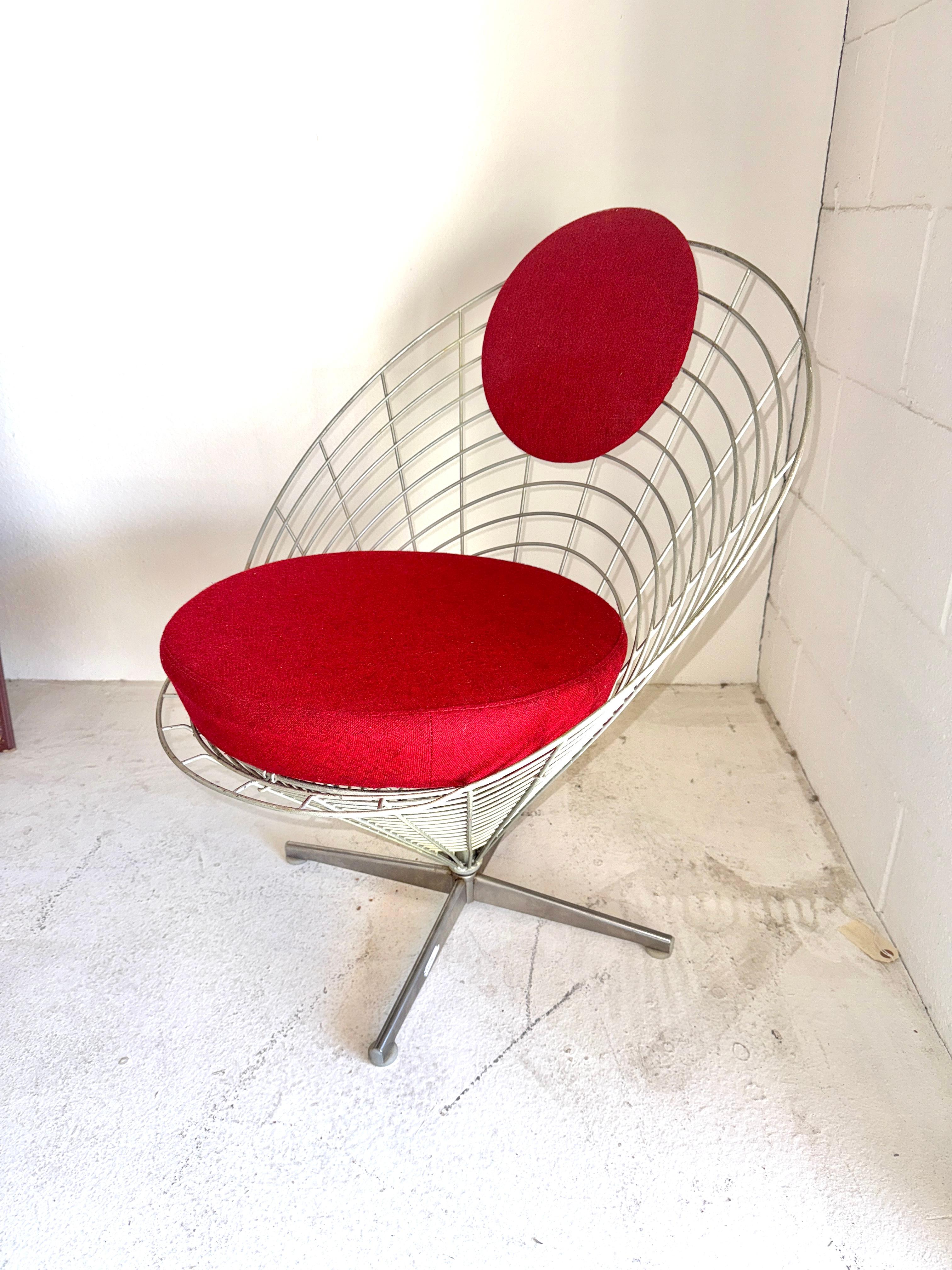 Mid-Century Modern 1ère édition de la chaise cône Verner Panton K2 pour Plus-Linje Denmark en vente