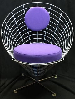 1st Edition Wire Cone Chair Model 'K2' by Verner Panton for Plus Linje