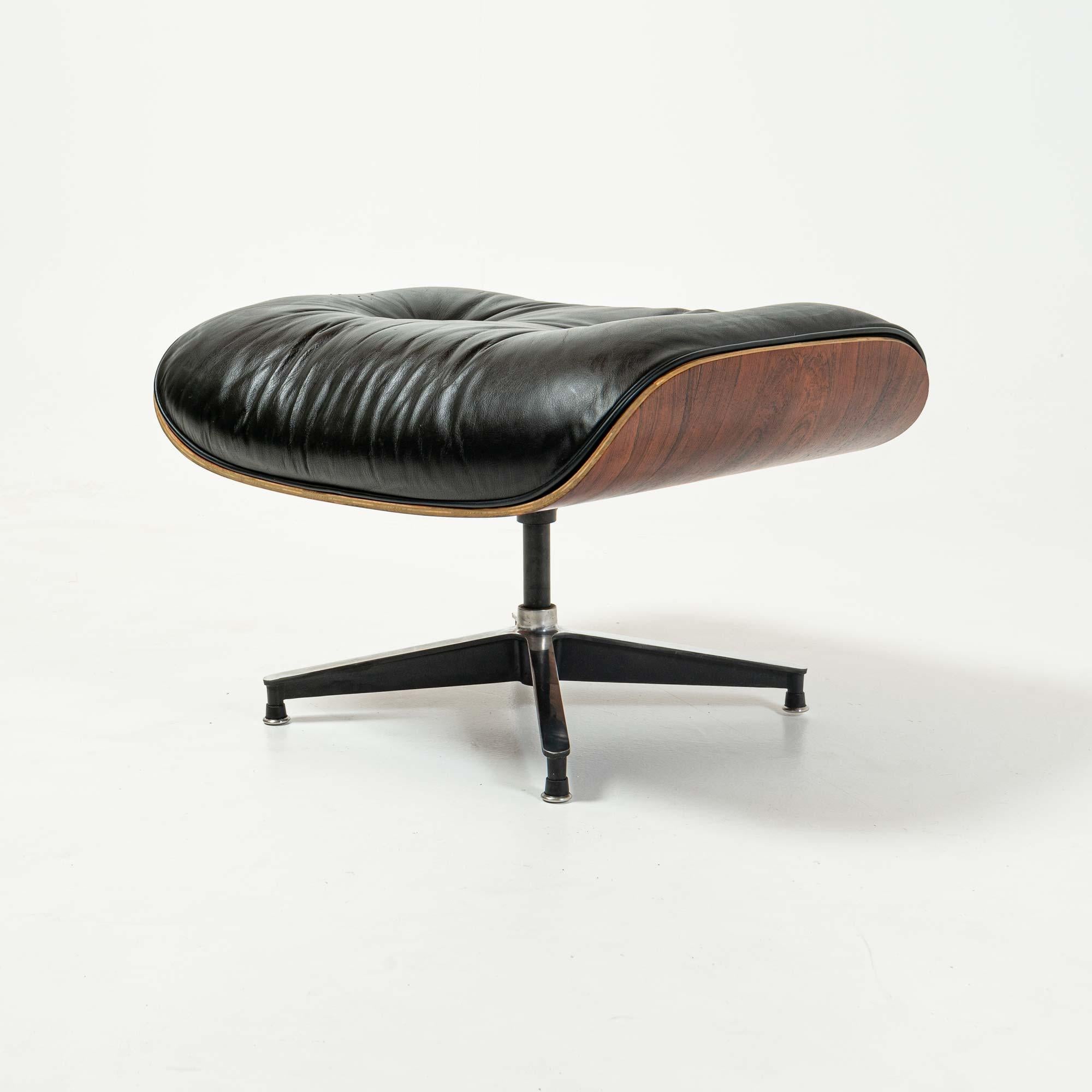 1st Gen 1956-1959 Eames Lounge Chair and Boot Glide Ottoman  5