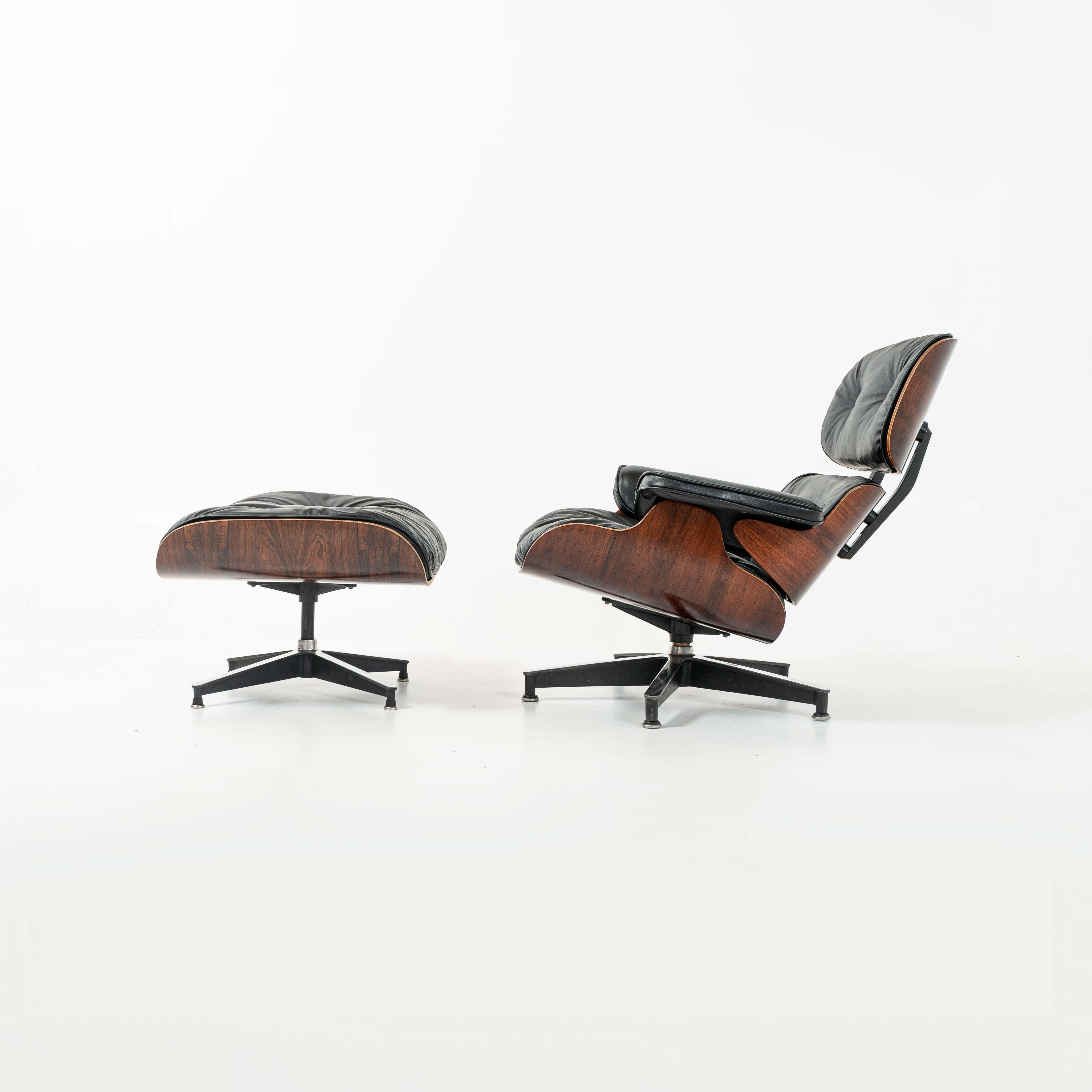 Mid-Century Modern 1ère génération 1956-1959 Chaise longue Eames et pouf Boot Glide en vente