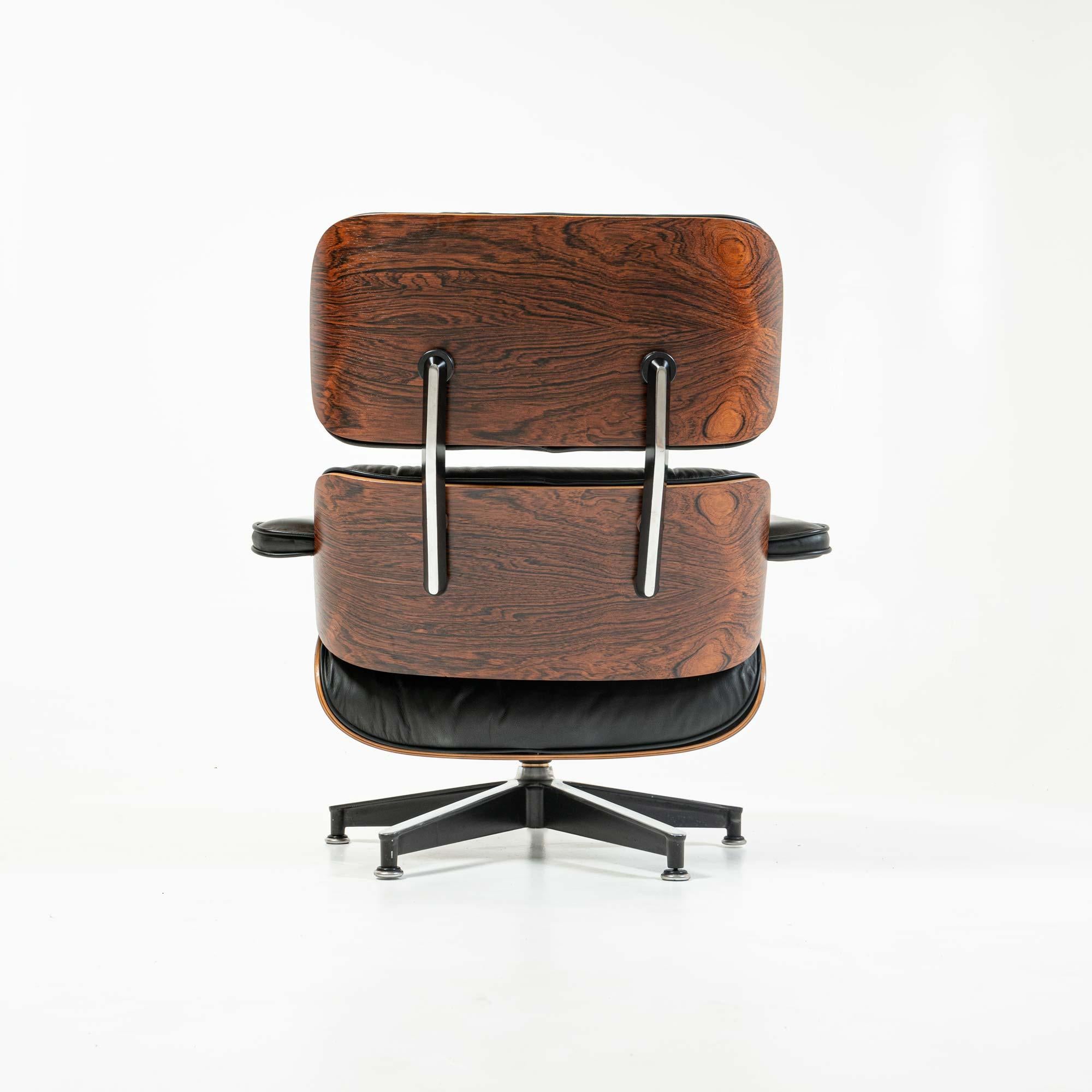 Mid-Century Modern 1st Gen 1956-1959 Eames Lounge Chair and Boot Glide Ottoman 