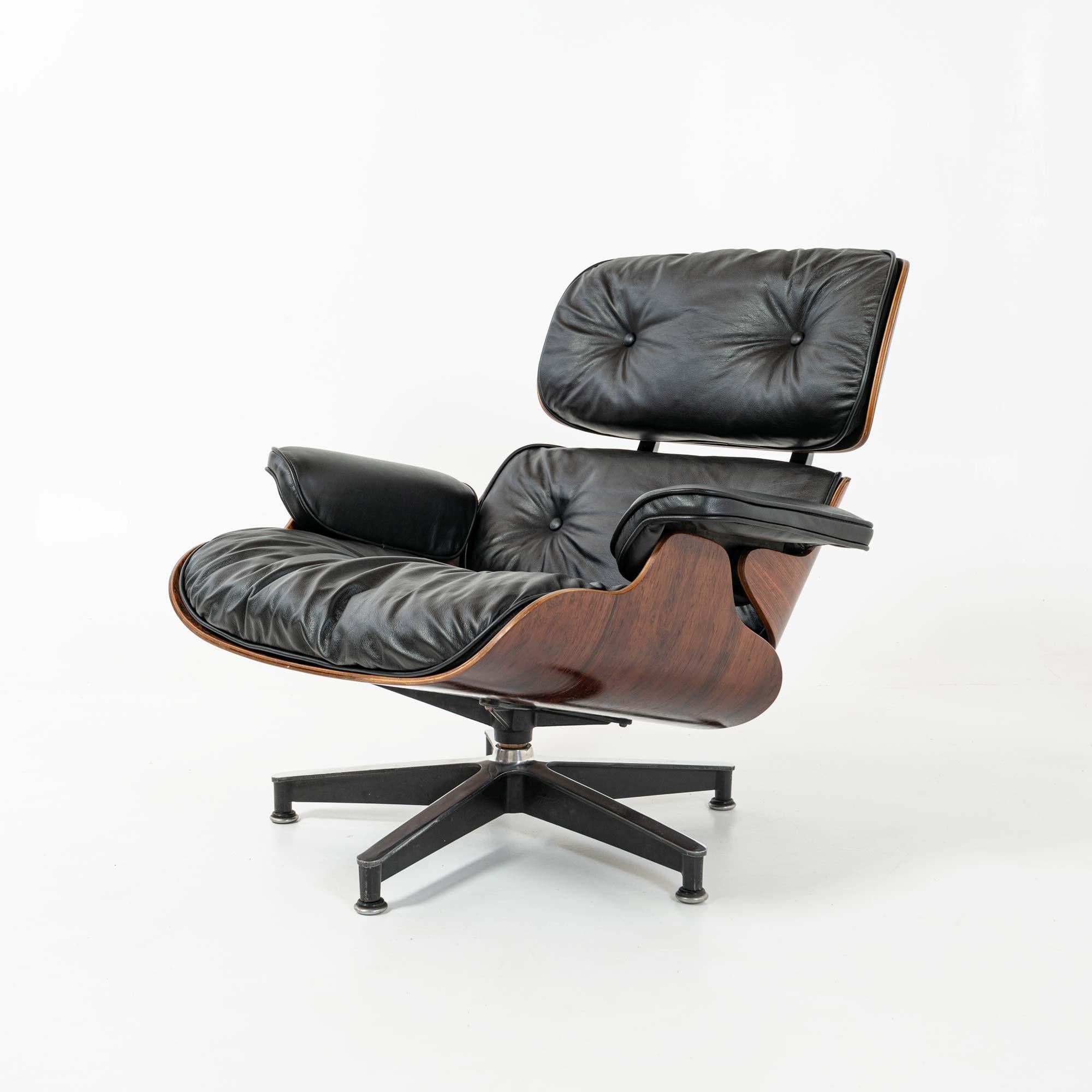1ère génération 1956-1959 Chaise longue Eames et pouf Boot Glide Excellent état - En vente à Seattle, WA