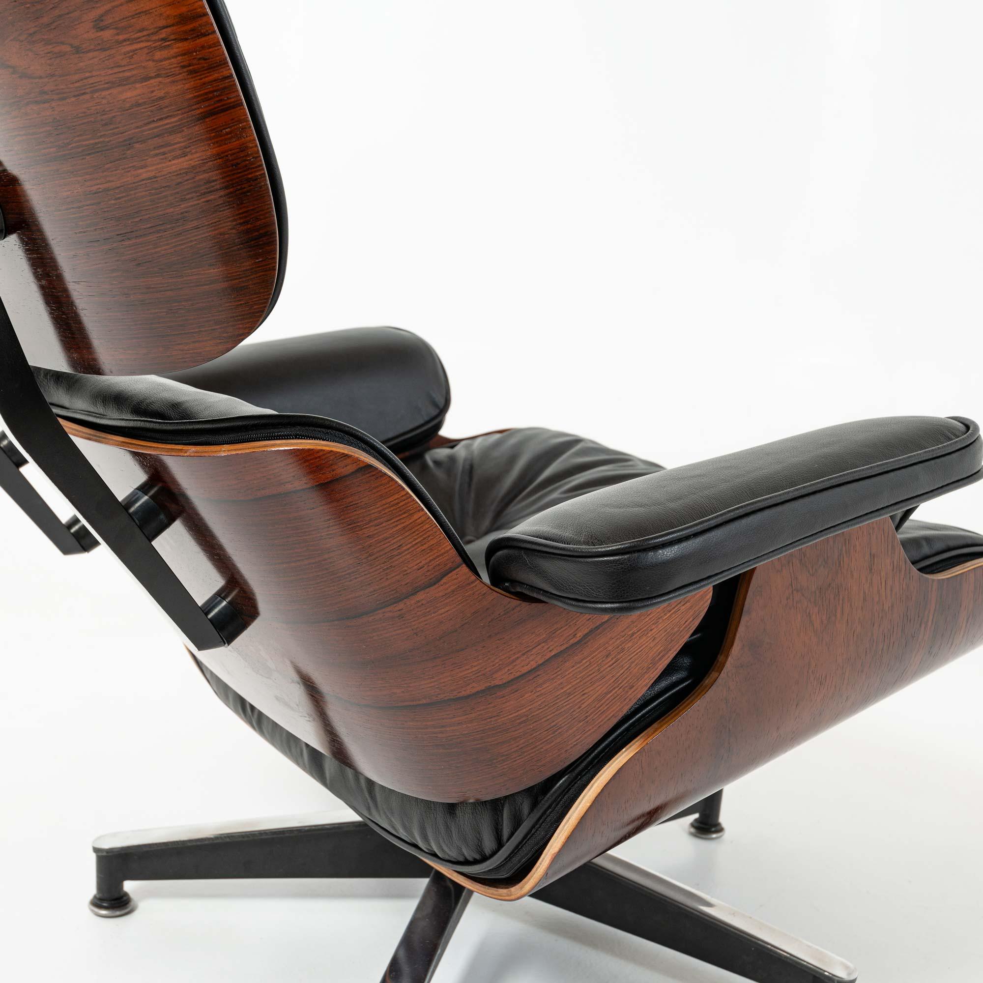 Contreplaqué 1ère génération 1956-1959 Chaise longue Eames et pouf Boot Glide en vente
