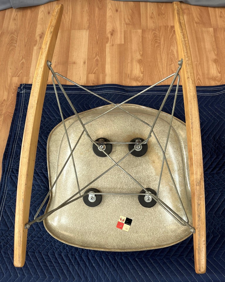 1st Gen Charles Eames, Herman Miller Zenith Rope Edge Rocker RAR Rare ...