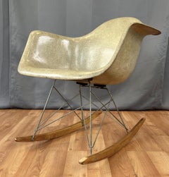 1st Gen Charles Eames, Herman Miller Zenith Rope Edge Rocker RAR Rare Base