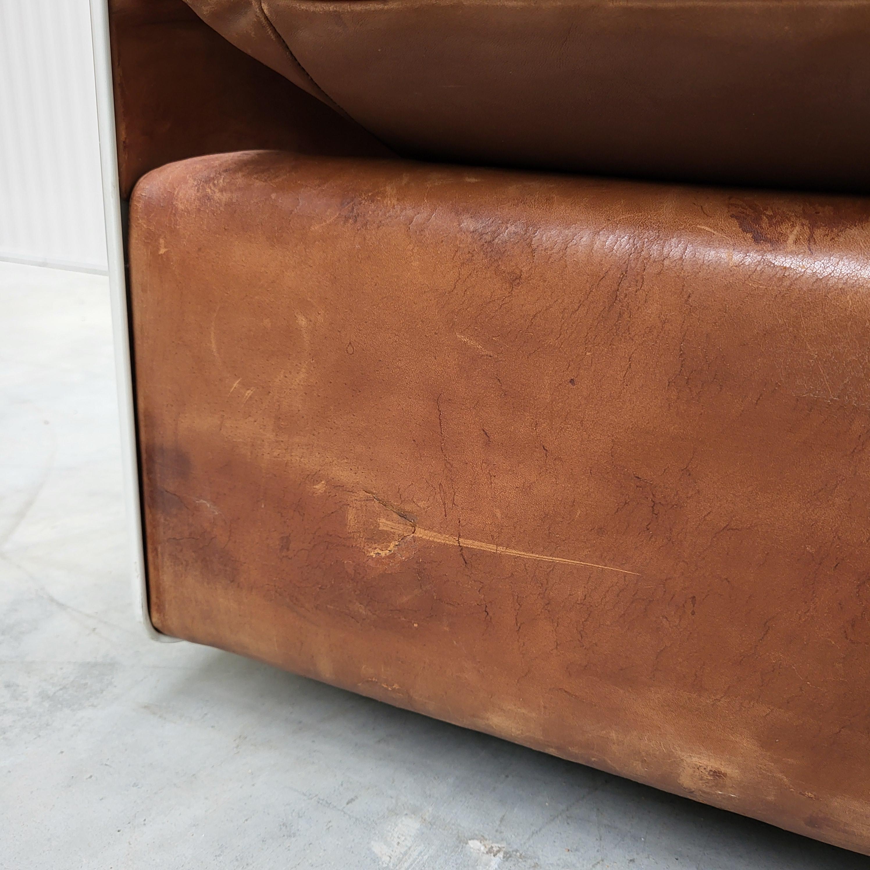Leather 1st Gen Dieter Rams RZ620 Sofa for Vitsoe 1962 For Sale