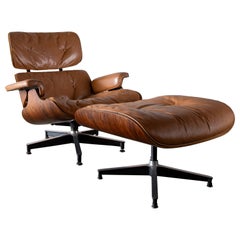 1st gen Eames for Herman Miller 670 & 671 chair & ottoman 3 screw arm/boot glide