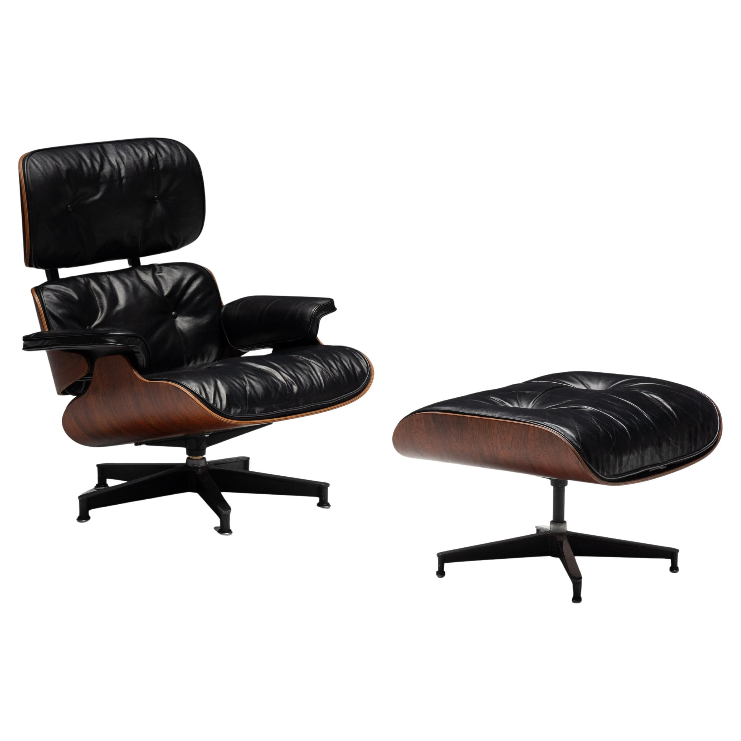 1ª Generación de la Silla Eames Lounge de Charles and Ray Eames para Herman Miller, EE.UU., 1957