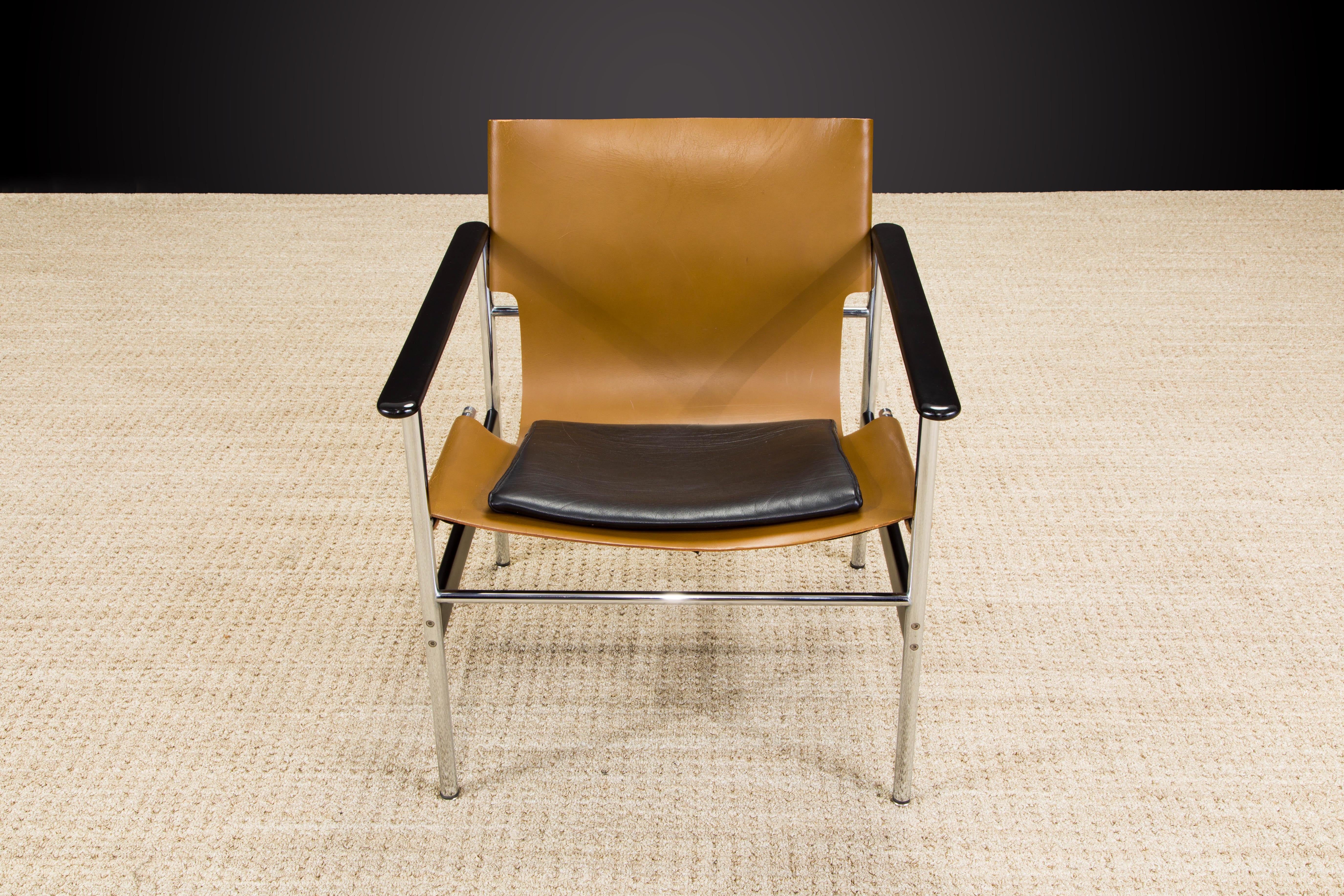 Mid-20th Century 1st Generation '657' Armchairs by Charles Pollock for Knoll Associates, Signed
