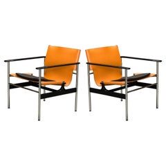 1st Generation '657' Armchairs by Charles Pollock for Knoll Associates, Signed