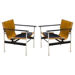 1st Generation '657' Armchairs by Charles Pollock for Knoll Associates, Signed