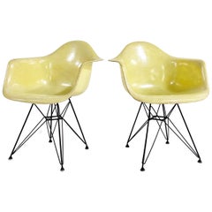 1st Generation Charles and Ray Eames Dar Chairs, Pair