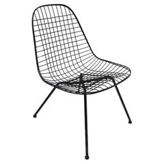 Retro 1st Generation Eames LKX Lounge Wire Mesh Side Chair 1951