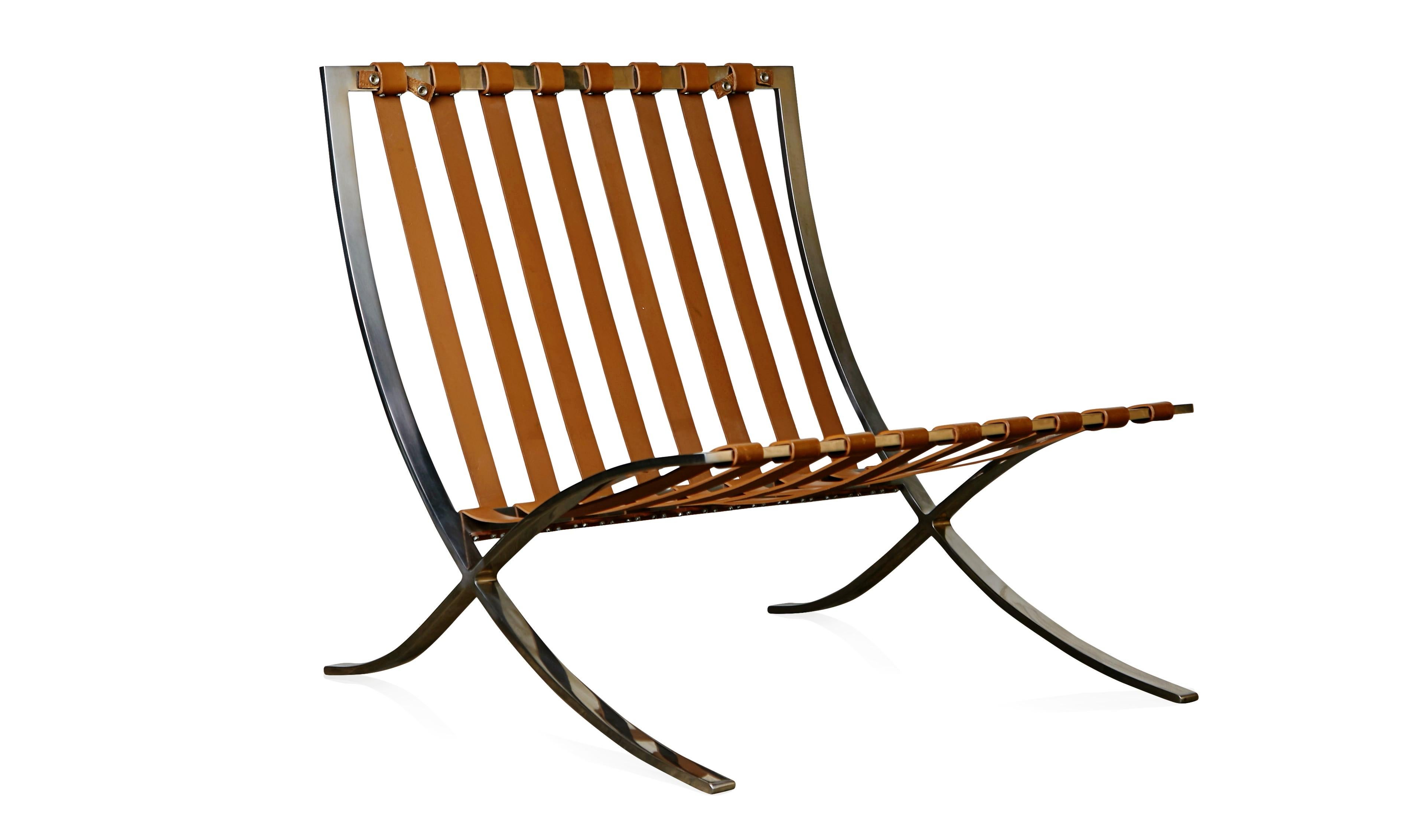 1st Generation Knoll Associates Barcelona Chair by Mies van der Rohe