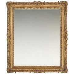 1st Half 18th Century Carved Late Baroque French Frame, with Choice of Mirror