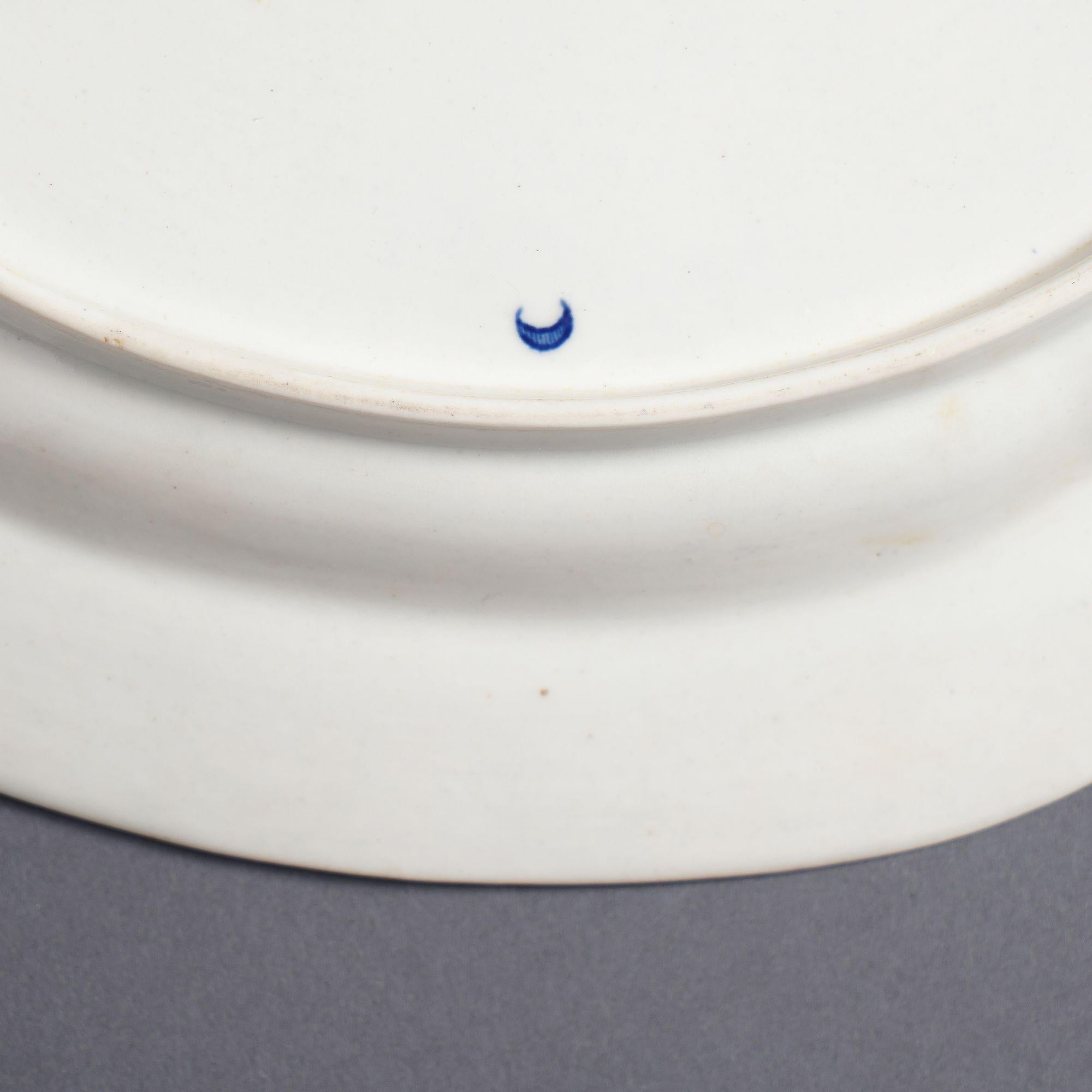 Porcelaine Plat Worcester de la 1ère période par Royal Worcester, 1768-70 en vente