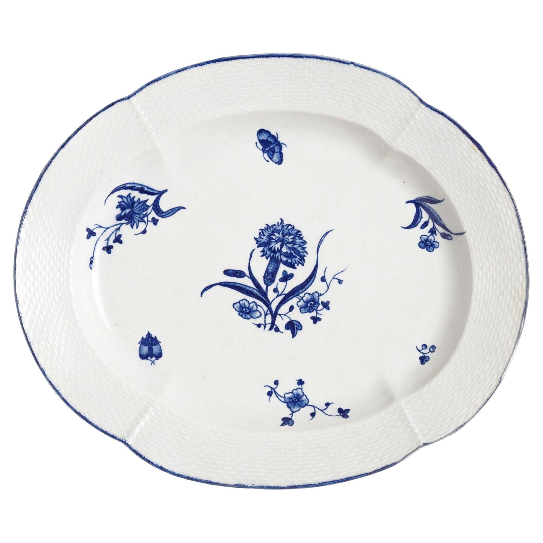 Plat Worcester de la 1ère période par Royal Worcester, 1768-70 en vente