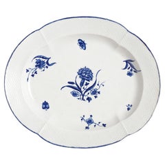 Worcester-Platte aus der 1. Periode von Royal Worcester, 1768-70