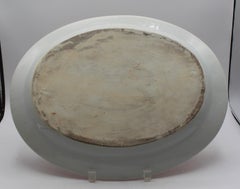 1st Quarter 19th Century Chinese Export Orange Fitzhugh Porcelain Platter