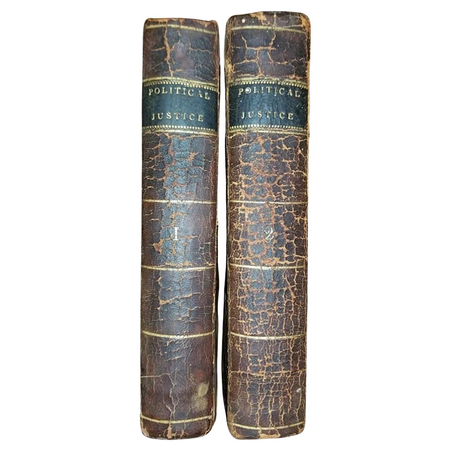 1st US Edition of ‘Enquiry Concerning Political Justice’ by W Godwin 1796