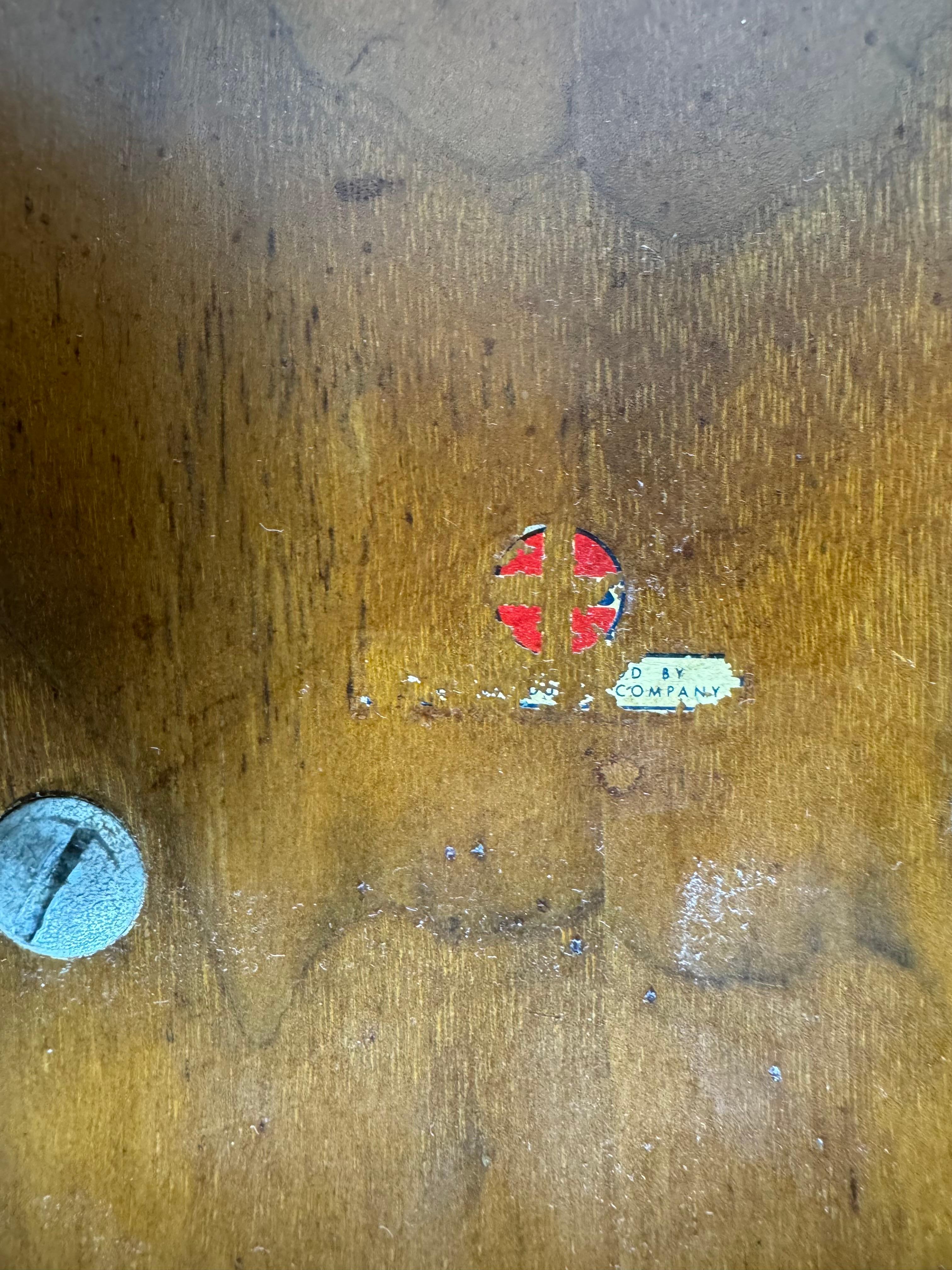 American 1st Year Production Charles Eames L C W 'Lounge Chair' Earliest Label (RED CROSS For Sale