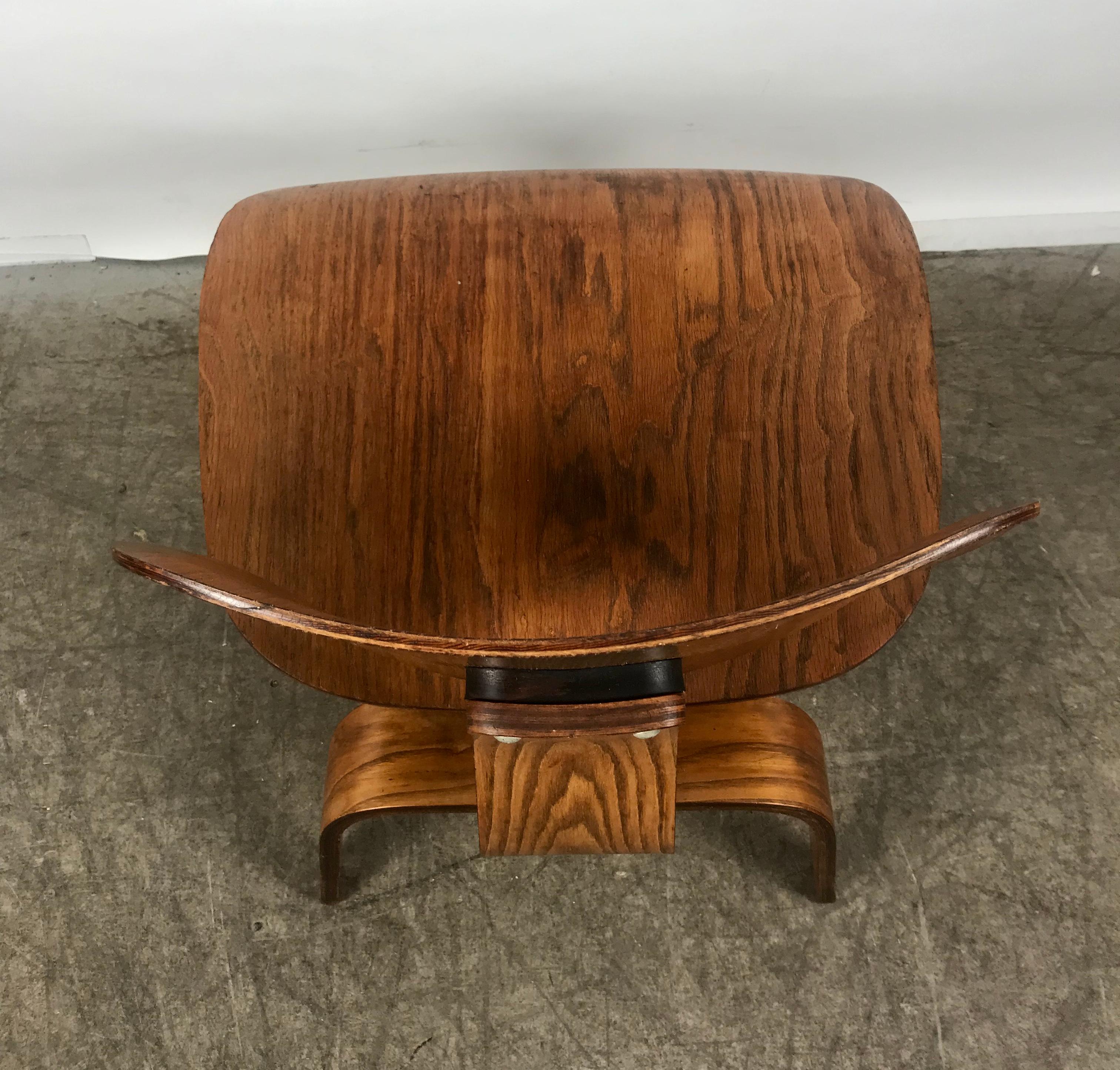 Ash 1st Year Production Charles Eames L C W 'Lounge Chair' Early Evans Label