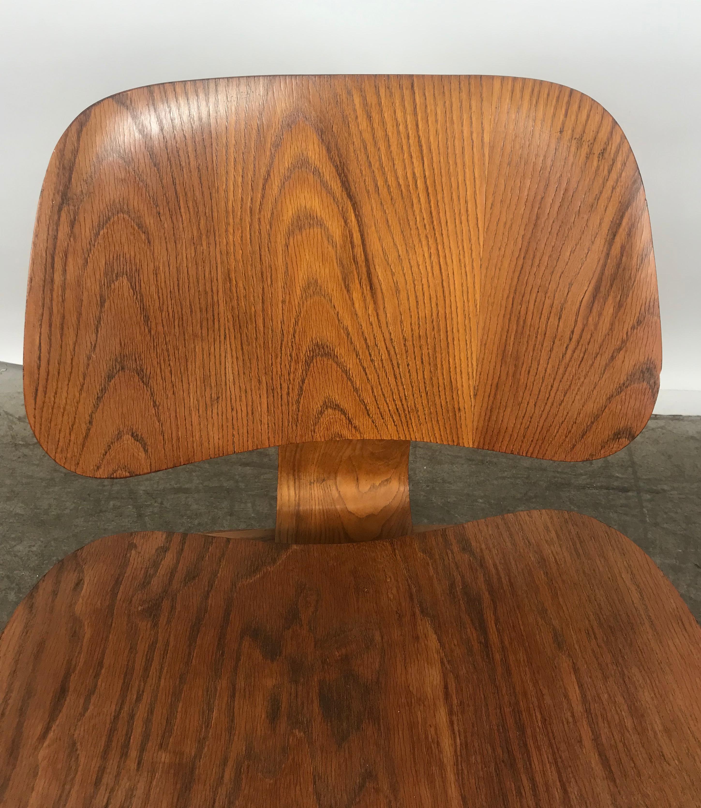 Molded 1st Year Production Charles Eames L C W 'Lounge Chair' Early Evans Label