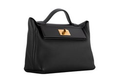 1stdibs Exclusive Hermes 2424 29cm Black Taurillon Maurice & Swift Gold Hardware