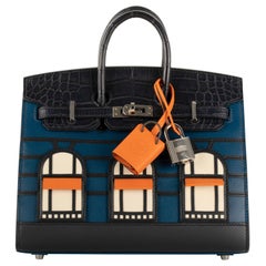 1stdibs Exclusive Hermès Birkin 20cm "Night Faubourg" Palladium Hardware