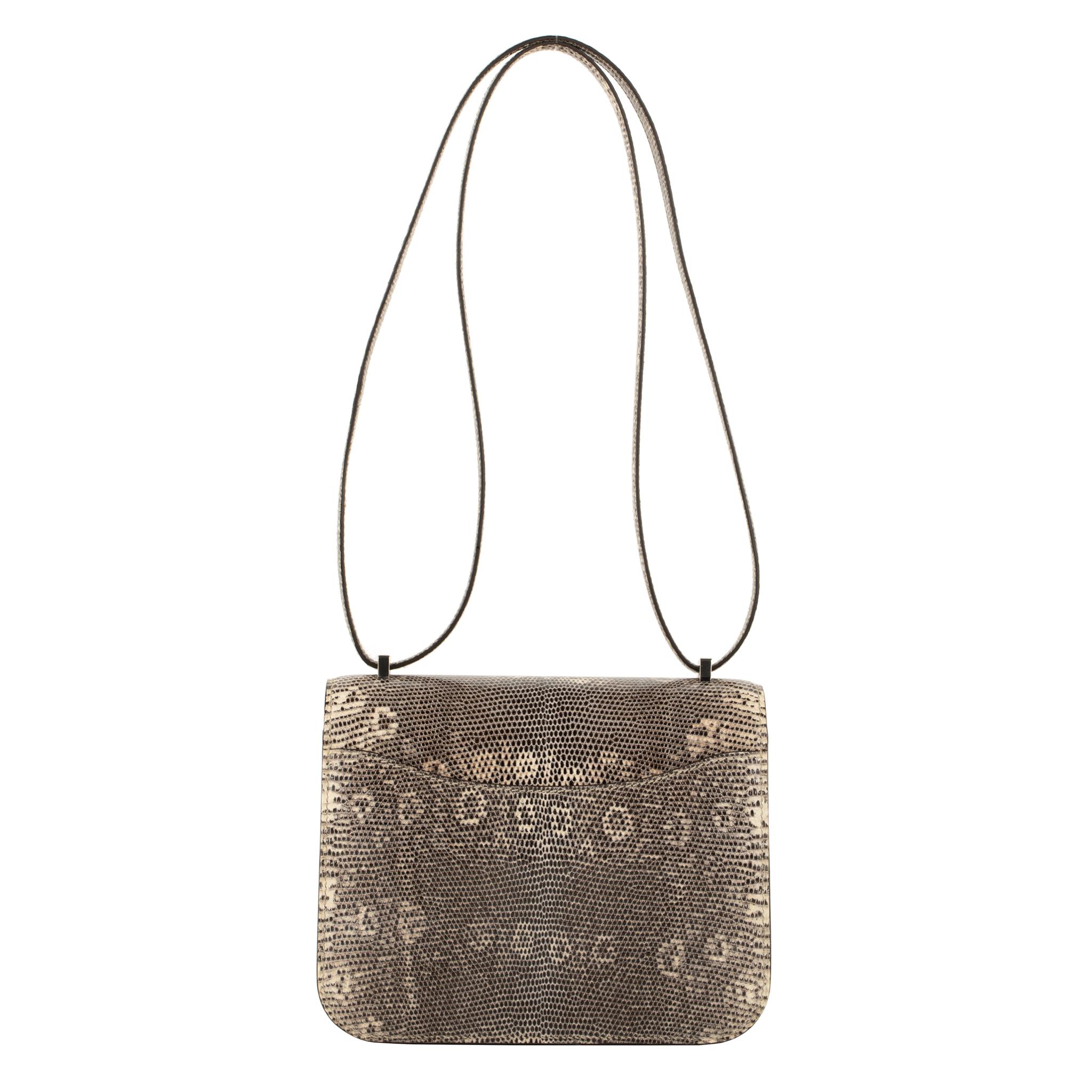 Hermès Constance 18cm Mini Ombré Lizard Palladium Hardware For Sale 1