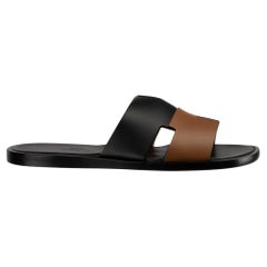 1stdibs Exclusive Hermès - Sandales Izmir or et noires 41 FR