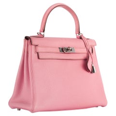 1stdibs Exclusive Hermès Kelly 28cm Bubblegum Togo Leather Palladium Hardware