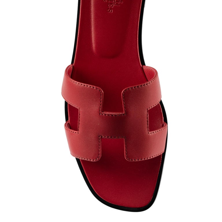 1stdibs Exclusive Hermes Oran Sandal Rose Cottigna Size 38FR For Sale ...