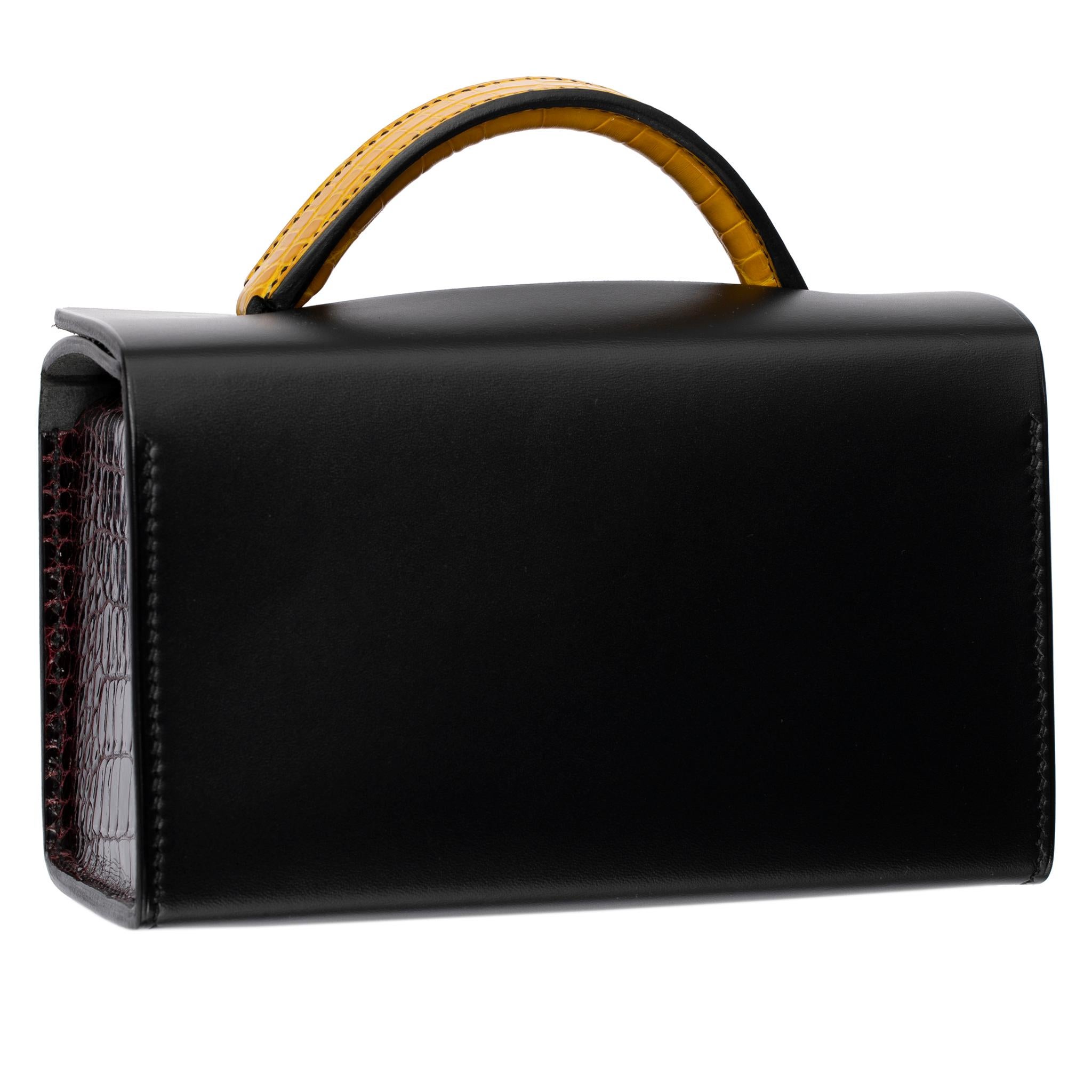 Hermès Petit H Multi Color Mini Rectangle Bag So Black Neuf - En vente à Sydney, New South Wales