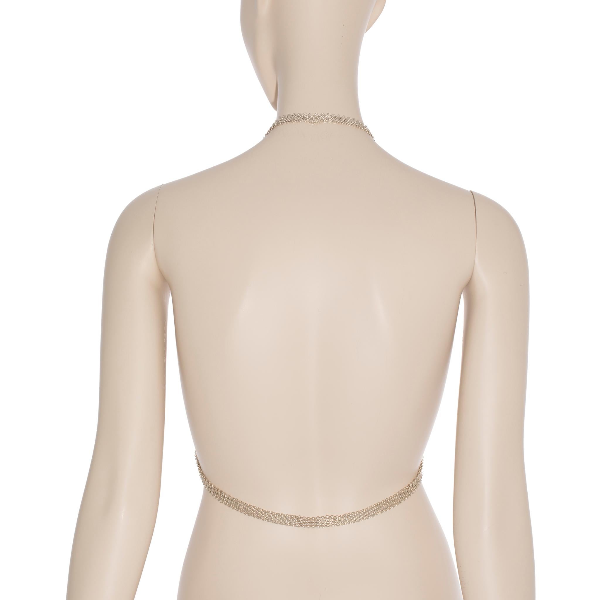 1975 Tiffany & Co Mesh Halter-Top aus Sterlingsilber von Elsa Peretti, Sterlingsilber im Angebot 3