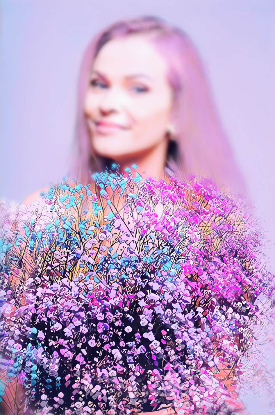 Happiness in flowers