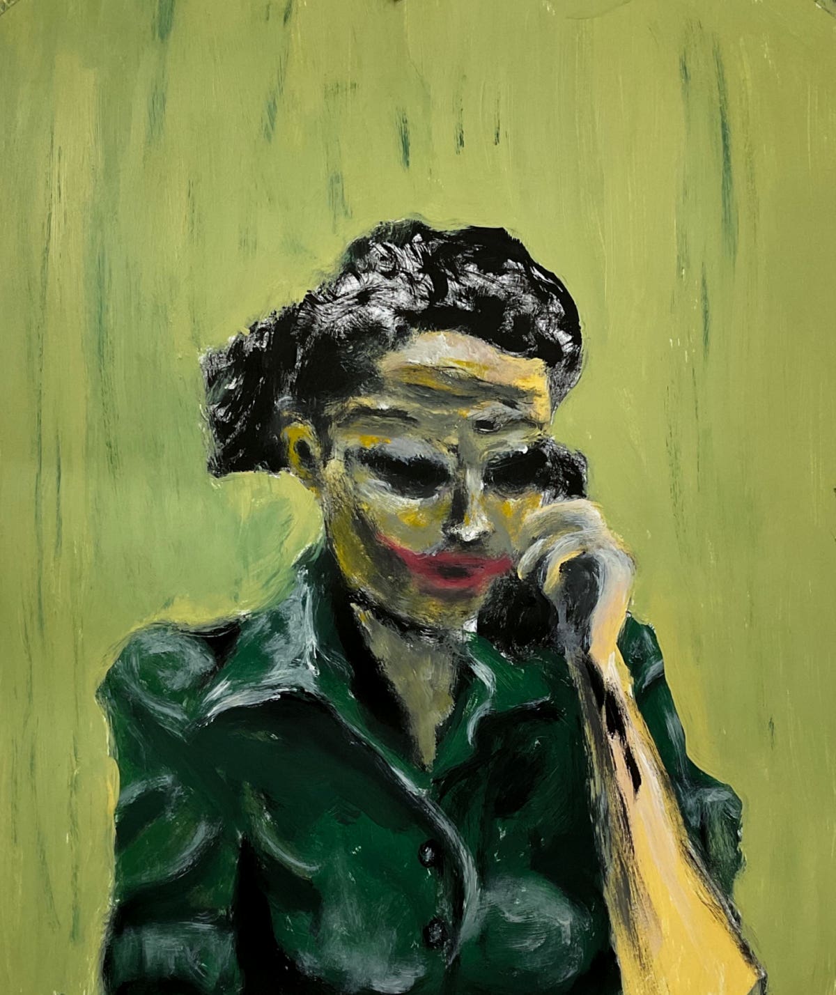 Smile and put on a happy face son