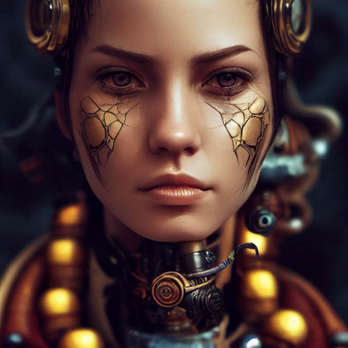 Steampunk Lady commander
