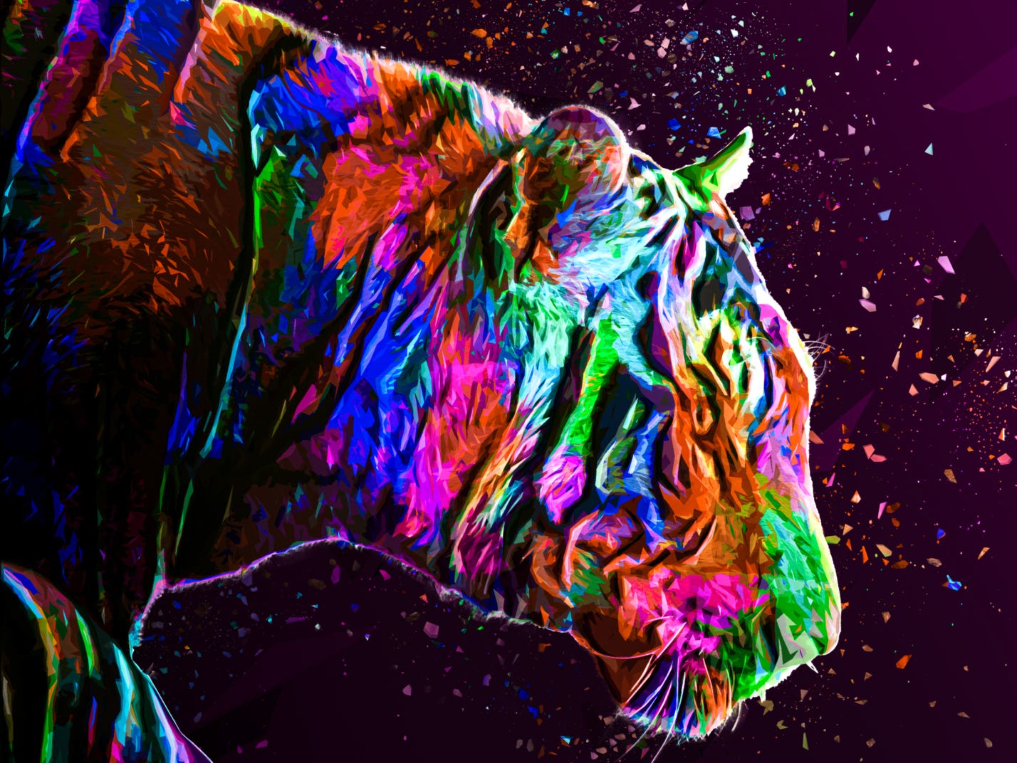 Colored Tiger