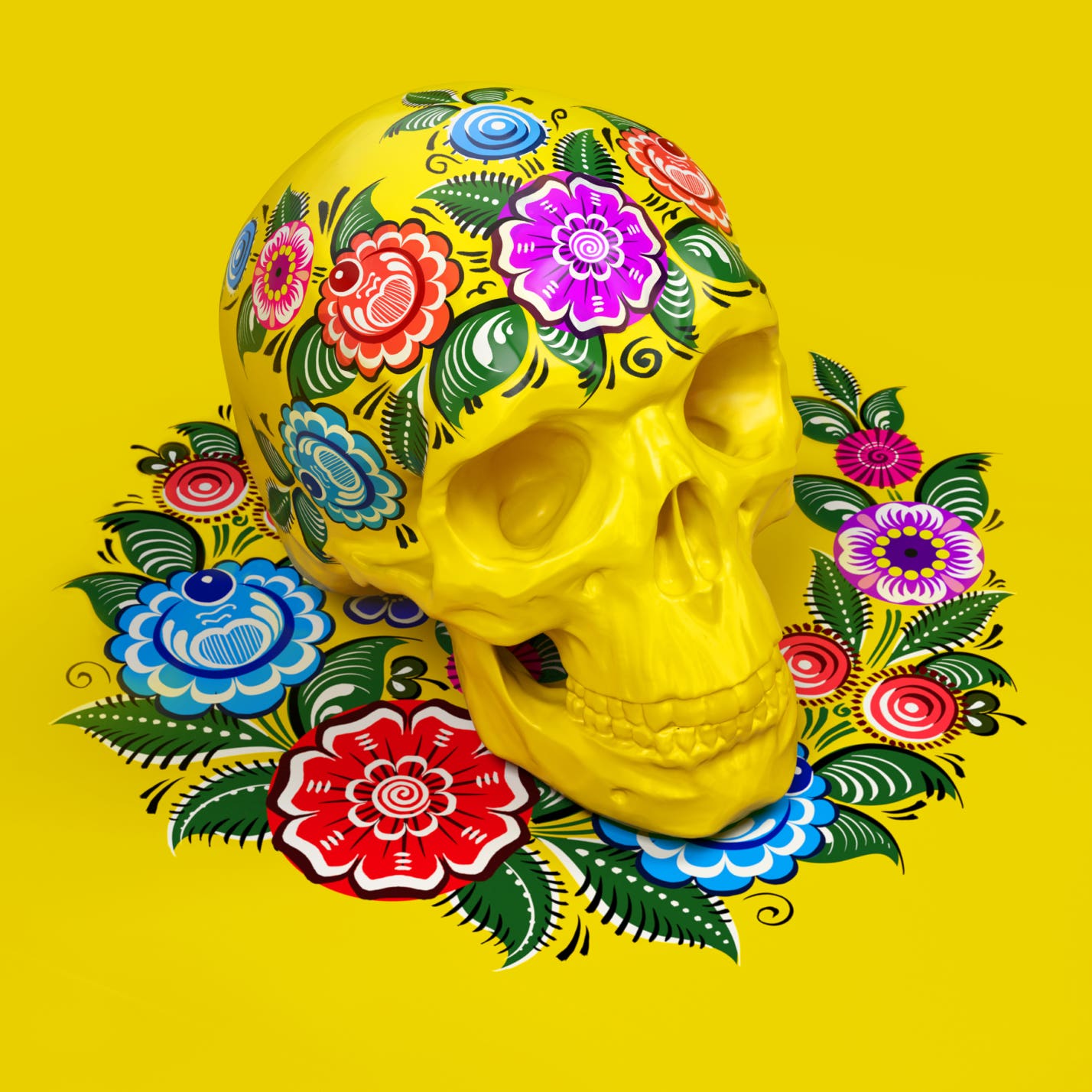 Yellow Calavera