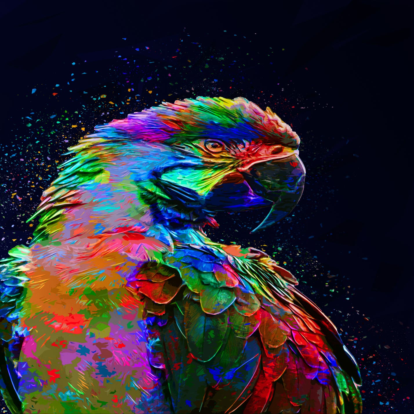 Colored Parrot