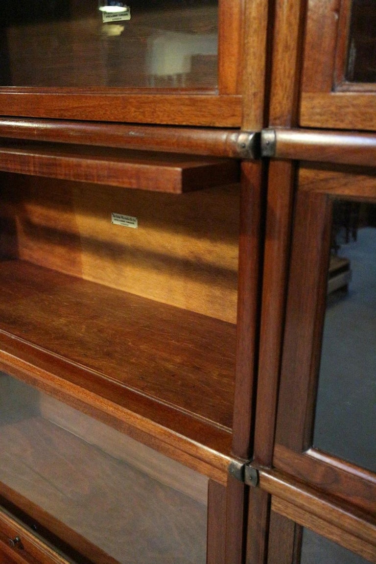 1 Walnut Globe Wernicke Bookcase For Sale at 1stDibs