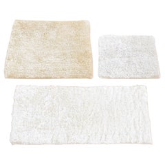 1'x2'1" One Lot of 3 Wool Hand Knotted Thick and Lush Soft to the Touch Rug