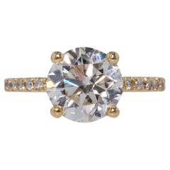 1 Karat Ct GIA zertifizierter natürlicher Solitär Diamant Verlobungsring 14k Gold