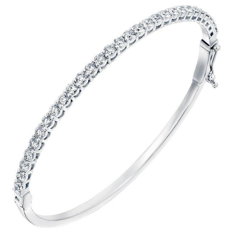 2 carat diamond bangle bracelet
