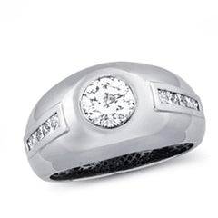 2 1/3 Carat Diamond Men’s Ring in 14k Gold