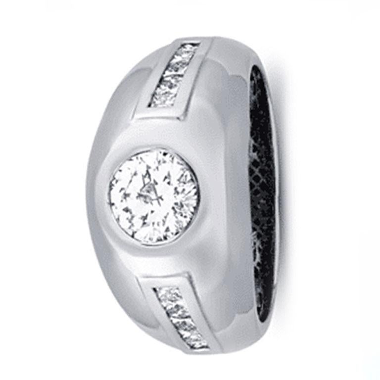 2 1/3 Carat Diamond Men’s Ring in 14k Gold In New Condition For Sale In Tustin, CA